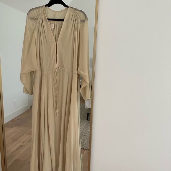 H&M chiffon flowy maternity Dress Oversized fits up to size Large or More! - Picture 10 of 11